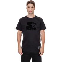 Camiseta Starter Estampada Algodão Preto Casual Urbano Camiseta Starter Estampada Algodão Preto Casual Urbano