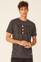 Camiseta Starter Estampada Collab Cemporcento Skate Cinza Mescla Escuro