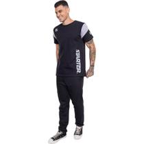Camiseta Starter Estampada Streetwear Masculina Preta
