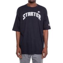Camiseta Starter Oversized Estampada Preta Masculina Estilo Urbano Camiseta Starter Oversized Estampada Preta Masculina Estilo Urbano