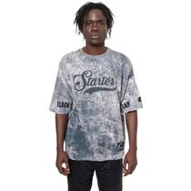 Camiseta Starter Oversized Preto Mescla Masculina Especial