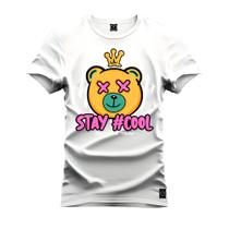 Camiseta Stay Cool Plus Size Grande Algodão Estampada Varias Cores