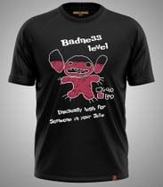 Camiseta Stitch Badness Level Lilo e Stitch - Nível de Malcriação 444