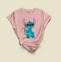 Camiseta Stitch Desenho Casual Tecido Leve E Estiloso