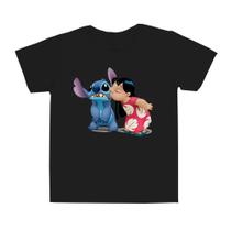 Camiseta Stitch e Moana camisa desenho infantil exclusiva blusa personalizada - ACL ATELIE