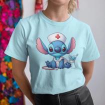Camiseta Stitch Enfermagem Camisa Unissex 100% Algodão Premium Lançamento 2025 Plus Size Camiseta Stitch Enfermagem Camisa Unissex 100% Algodão Premium Lançamento 2025 Plus Size