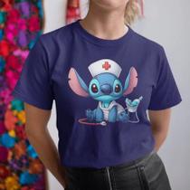 Camiseta Stitch Enfermagem Camisa Unissex 100% Algodão Premium Lançamento 2025 Plus Size Camiseta Stitch Enfermagem Camisa Unissex 100% Algodão Premium Lançamento 2025 Plus Size