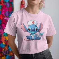 Camiseta Stitch Enfermagem Camisa Unissex 100% Algodão Premium Lançamento 2025 Plus Size Camiseta Stitch Enfermagem Camisa Unissex 100% Algodão Premium Lançamento 2025 Plus Size