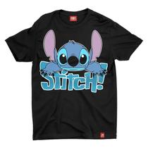 Camiseta Stitch Preta