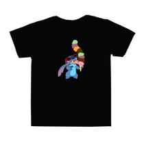 Camiseta Stitch sorvete camisa unissex adulto e infantil envio imediato - Acl ateliê
