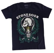 Camiseta Stone Sour Preta Logo Hard Rock Metal BO605 RCH Camiseta Stone Sour Preta Logo Hard Rock Metal BO605 RCH