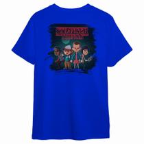 Camiseta Stranger Things Cartoon Nas Costas Linha Premium 100% Algodão