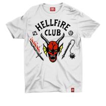 Camiseta Stranger Things - Club Hellfire Branca