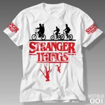 Camiseta Stranger Things Eleven Unissex Feminina Masculina Branca Manga Curta