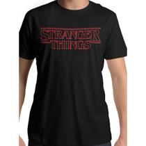 Camiseta Stranger Things Logo Gamer Geek Nerd