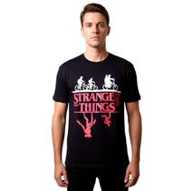 Camiseta Stranger Things Mundo Investido Adulto Camiseta Stranger Things Mundo Investido Adulto