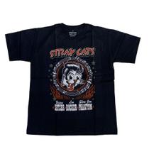 Camiseta Stray Cats Banda de Rock Blusa Adulto Unissex Pz096 Camiseta Stray Cats Banda de Rock Blusa Adulto Unissex Pz096