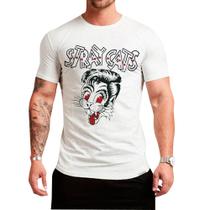 Camiseta Stray cats, rock anos 80, masculino, feminino Camiseta Stray cats, rock anos 80, masculino, feminino