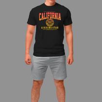 Camiseta Streetwear Básica Casual Manga Curta Gola Redonda