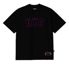 Camiseta Streetwear Black Nine Nyc Rosa B90312 Camiseta Streetwear Black Nine Nyc Rosa B90312