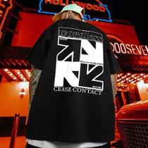 Camiseta Streetwear Camisa com Estilo Oversized Qualidade Algodão Camiseta Streetwear Camisa com Estilo Oversized Qualidade Algodão