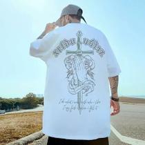 Camiseta Streetwear Camisa com Estilo Oversized Qualidade Algodão Camiseta Streetwear Camisa com Estilo Oversized Qualidade Algodão