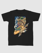 Camiseta Streetwear Camisa Oriental Hannya Unissex Lançamento