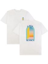 Camiseta Streetwear CasaBlanca Estampada Camiseta Oversized Algodão
