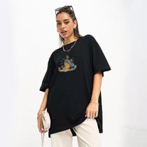 Camiseta Streetwear Off-Y Flaming Monkeys