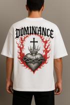 Camiseta Streetwear Oversized Masculina Branca