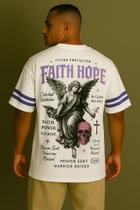 Camiseta Streetwear Oversized Masculina faith hope Camiseta Streetwear Oversized Masculina faith hope