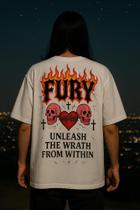 Camiseta Streetwear Oversized Masculina fury