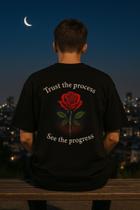 Camiseta Streetwear Oversized Masculina Preta
