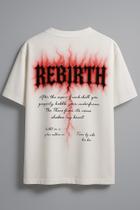 Camiseta Streetwear Oversized Masculina rebirth light