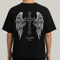 Camiseta Streetwear Oversized Masculina salmos 9:11 Camiseta Streetwear Oversized Masculina salmos 9:11