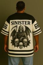 Camiseta Streetwear Oversized Masculina Sinister