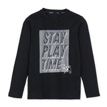 Camiseta suedine stay play time