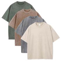 Camiseta Sumleno Summer Oversize vintage de algodão folgada masculina Camiseta Sumleno Summer Oversize vintage de algodão folgada masculina