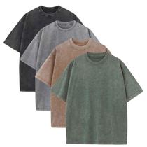 Camiseta Sumleno Summer Oversize vintage de algodão folgada masculina Camiseta Sumleno Summer Oversize vintage de algodão folgada masculina