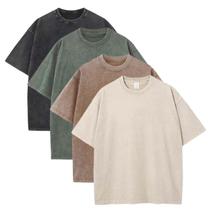 Camiseta Sumleno Summer Oversize vintage de algodão folgado 2GG Camiseta Sumleno Summer Oversize vintage de algodão folgado 2GG