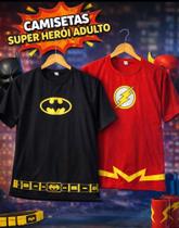 Camiseta super herói adulto temática fantasia Camiseta super herói adulto temática fantasia