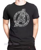 Camiseta Super Herói Camisa Capitão América Iron Man