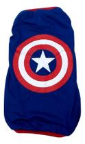 Camiseta Super Heróis Capitão América azul Tamanho GG