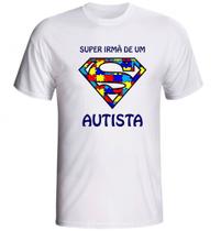 Camiseta Super Irmã modelo branca fornecedor M&M Presentes Personalizados
