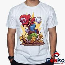 Camiseta Super Mario 100% Algodão Mario Bros Geeko
