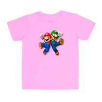 Camiseta Super Mario bros camisa lançamento desenho alta qualidade