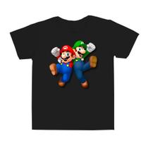 Camiseta Super Mario bros camisa lançamento desenho alta qualidade