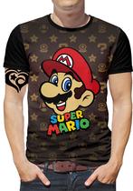 Camiseta Super Mario Bros PLUS SIZE Nintendo Masculina Blusa