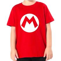 Camiseta Super Mario Infantil Algodão 2 ao 14 Camiseta Super Mario Infantil Algodão 2 ao 14
