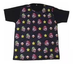 Camiseta Super Mario Nintendo Game Jogo Blusa Adulto Unissex G107 BM